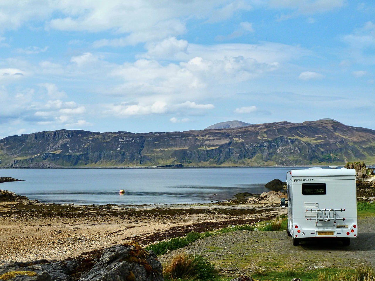 campervan by the beach